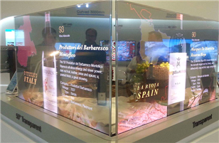 What are the characteristics and applications of OLED transparent screens?