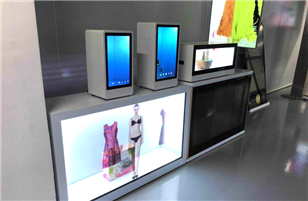 Interactive transparent screen software -3D holographic display cabinet