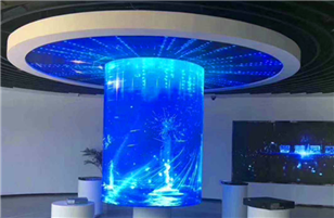 LED cylindrical screen