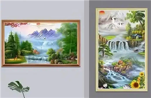 Artistic frame advertising machine, one screen decoration space aesthetics